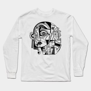 Cubist Woman Long Sleeve T-Shirt